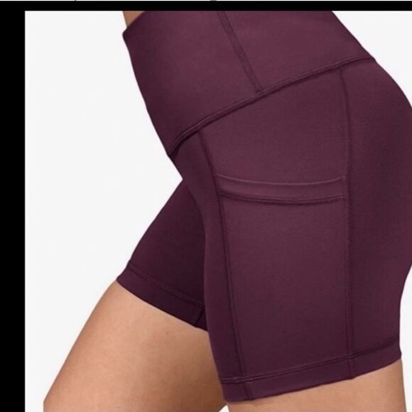 Yogalicious Pants - YOGALICIOUS LUX HIGH WAISTED 5"SHORTS PLUM SIZE SMALL